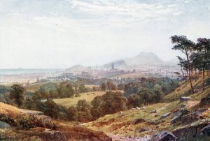 Edinburgh från "Vila och var tacksam" (färglitografi)