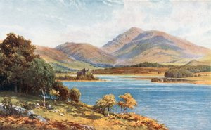 Kilchurn Castle, Loch Awe, Argyllshire (färglitografi)