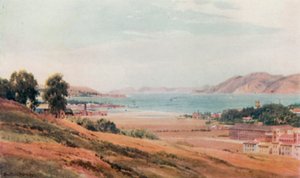 The Golden Gate (färg litho)