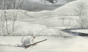 Skjutning av vildand i Mytton (litografi) av Henry Thomas (after) Alken