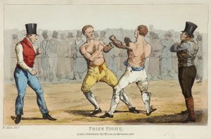 Prize Fight (färgad etsning)