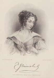 Grevinnan Teresa Guiccioli, älskarinna till Lord Byron (gravyr) av Henry Thomas (after) Ryall