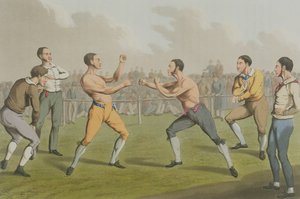 A Prize Fight, aquatinted av I. Clark, pub. av Thomas McLean, 1820 (akvatint) av Henry Thomas Alken