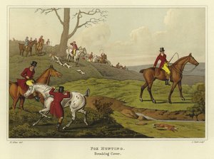 Rävjakt (chromolitho)