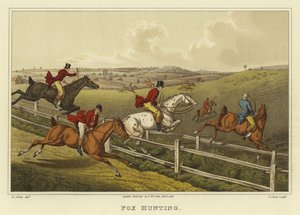Rävjakt (chromolitho) av Henry Thomas Alken