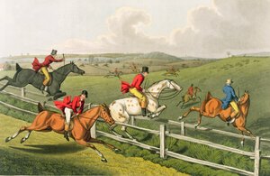 Fox Hunting, aquatinted av I. Clark, pub. av Thomas McLean, 1820 (akvatint) av Henry Thomas Alken