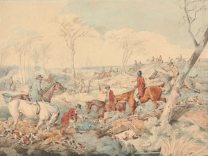 Rävjakt: att driva igenom ett snår av Henry Thomas Alken