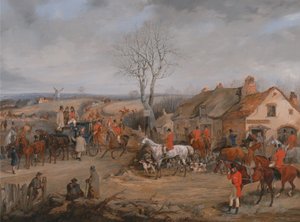 Jaktscenen: Mötet av Henry Thomas Alken