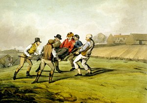 Skadad, från "Kvalificerade hästar och okvalificerade ryttare" av Henry Thomas Alken