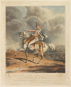 ?Generallöjt Markisen av Anglesea, G.C.B?, Slaget vid Waterloo, 1815 av Henry Thomas Alken