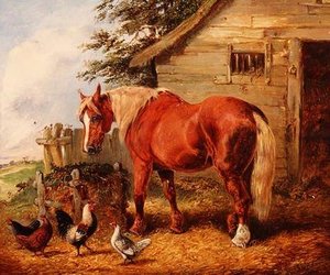 Utanför stallet av Henry Thomas Alken