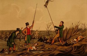 "Spearing The Otter", pub. av Thomas McLean av Henry Thomas Alken