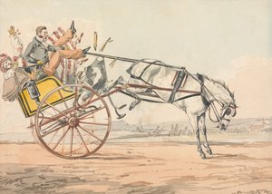 ”Sportliga upptäckter, eller körandets vedermödor...” Du upptäcker att tömmarna är under hans svans av Henry Thomas Alken