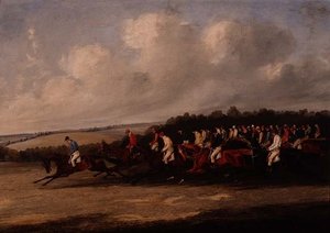 Start på Derbyt av Henry Thomas Alken