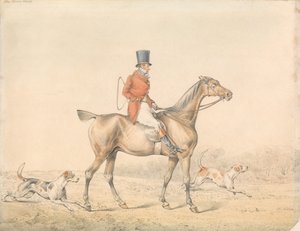 ”Jakthästen till hundflocken” av Henry Thomas Alken
