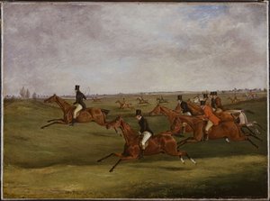 The Grand Leicestershire Steeplechase, 12 mars 1829: Going the Pace av Henry Thomas Alken