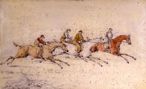 De första två sekunderna, (penna, akvarell) (par 85460) av Henry Thomas Alken