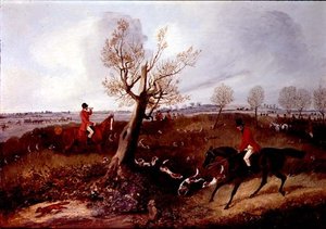 Se Halloo (en av en uppsättning om fyra) (olja på duk) av Henry Thomas Alken