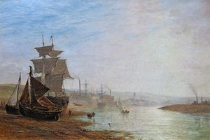 Lågvatten nära Shoreham, Sussex av Henry Thomas Dawson