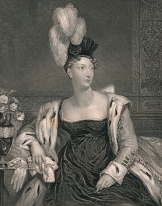 Prinsessan Charlotte, av Wales, c1817, början av mitten av 1800-talet.