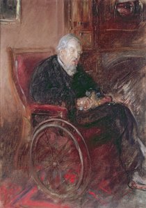 Henry Tonks far i rullstol av Henry Tonks