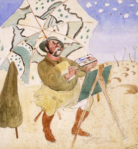 John Singer Sargent målning av Henry Tonks