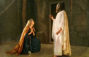 Jesus visar sig för Maria Magdalena, 1922.