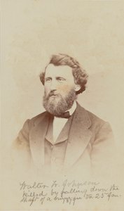 Carte-de-visit-porträtt av Walter W. Johnson, 1868.