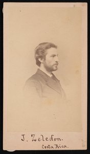 Porträtt av Jose Castulo Zeledon 1846-1923, 1868.