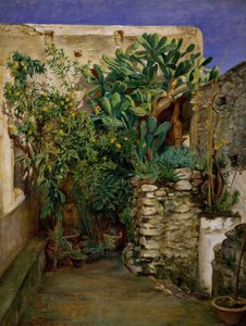 Hörn av en östra innergård, 1860