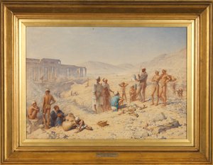 Utgrävning i Egypten: Professor Petrie vid Thebe