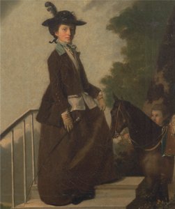 Elizabeth Bridgman, konstnärens syster av Henry Walton