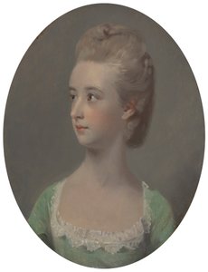 Porträtt av en ung kvinna, möjligen Miss Nettlethorpe av Henry Walton