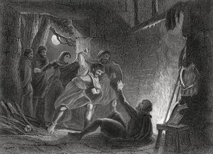 Earl of Desmonds död, från "The History of Ireland" av Thomas Wright, publicerad omkring 1854.