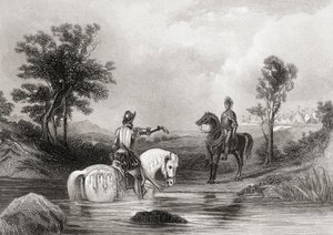 Mötet mellan Earl of Essex och Earl of Tyrone i County Louth, Irland 1599, från 