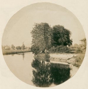 Utan titel [Themsen nära Weybridge], ca. 1856.