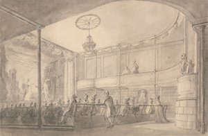 Interiör av Brandenburgs husteater, Hammersmith av Henry Wigstead