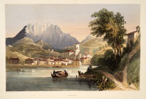 Renteria, från Sketches of scenery i de baskiska provinserna i Spanien, med ett urval av nationell musik ?, pub. 1838 (handfärgad gravyr)