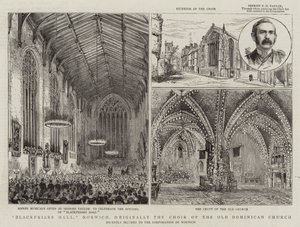 Blackfriars Hall, Norwich, ursprungligen kören i den gamla dominikanska kyrkan. av Henry William Brewer