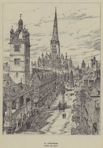 Cheapside, från öst av Henry William Brewer