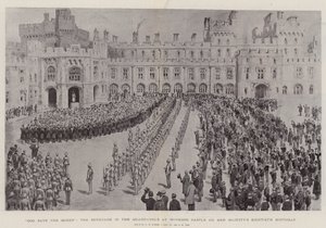 Gud bevare drottningen, serenaden i fyrkanten på Windsor Castle på Hennes Majestäts åttioårsdag av Henry William Brewer