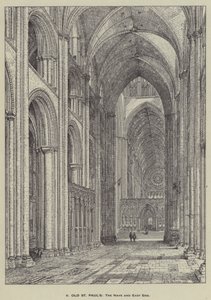 Old St Pauls, The Nave och East End av Henry William Brewer