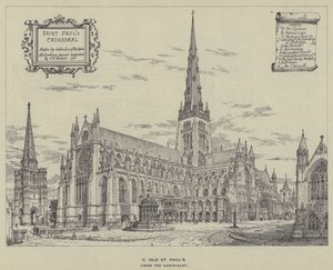 Old St Pauls, från nordost av Henry William Brewer