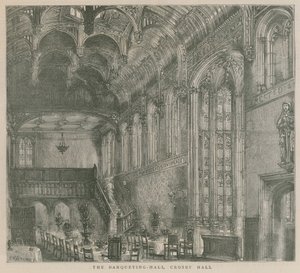 Bankettsalen, Crosby Hall, London av Henry William Brewer
