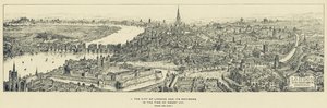 Staden London och dess omgivningar i Henry VIII:s tid, från öst