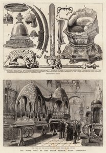 Det kungliga besöket på Indian Museum, South Kensington av Henry William Brewer