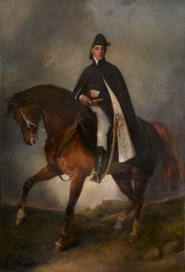 1st Duke of Wellington on Copenhagen (olja på duk)