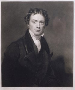 Porträtt av Michael Faraday (1791-1867) graverad av Samuel Cousins (1801-87) 1830