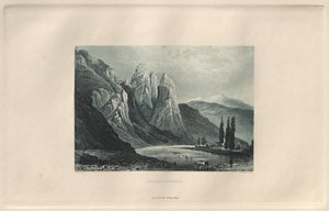 Det pittoreska och romantiska Rheinland: Rheingrafenstein, 1928.