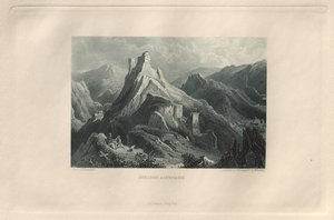 Det pittoreska och romantiska Rheinland: Altenahr Castle, 1928.